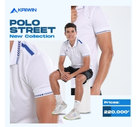 Áo Polo Kaiwin Street - Màu trắng