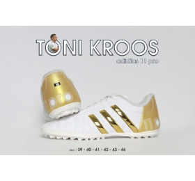 Giày ba sọc Toni Kroos - trắng gold